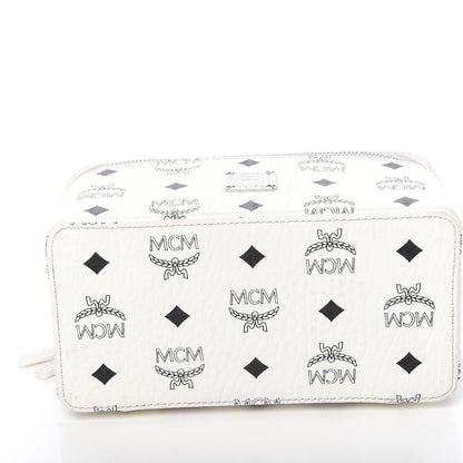MCM Visetos Vanity Case White 8 of 10