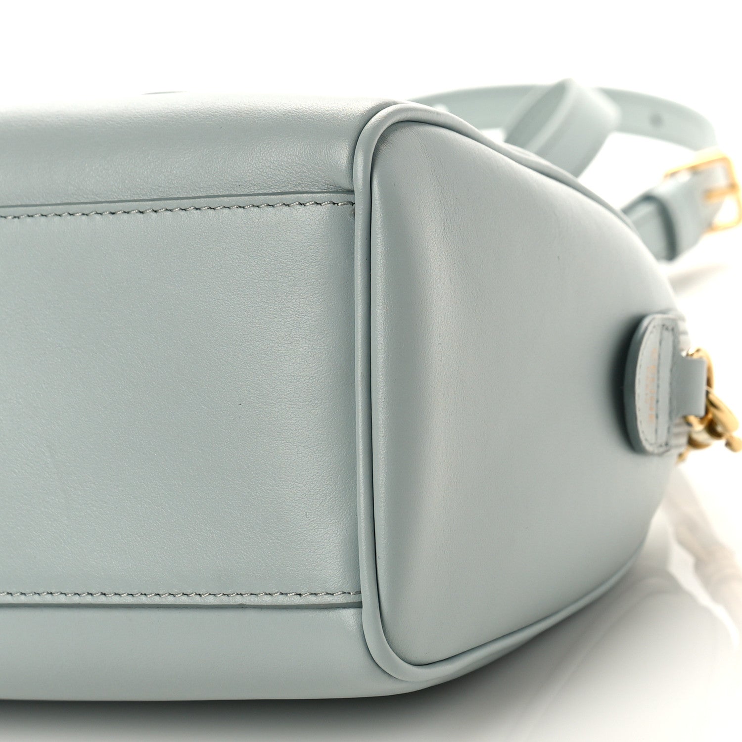 Celine Smooth Calfskin Triomphe Small Boston Bag Soft Blue 8 of 8