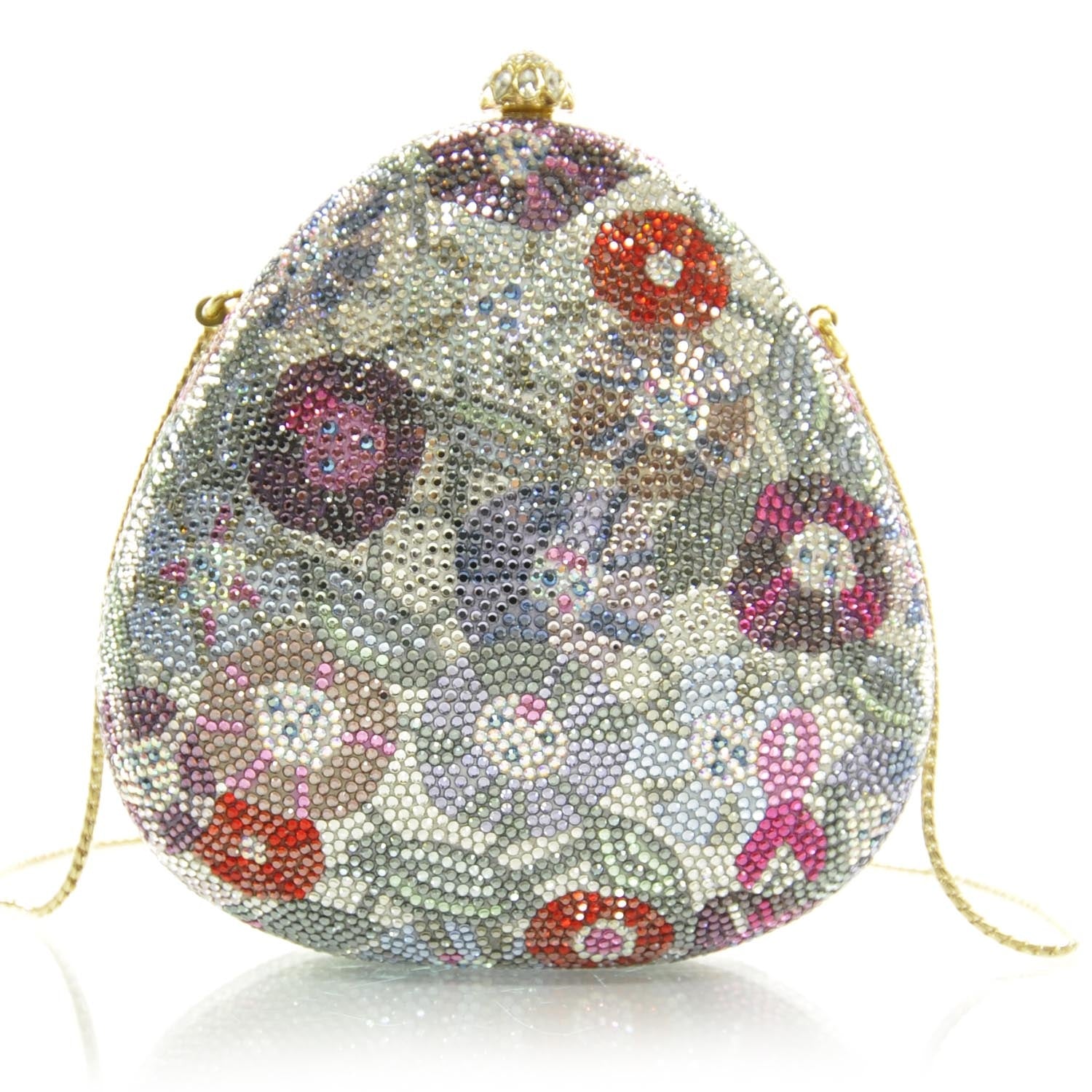 Judith Leiber Swarovski Crystal Minaudiere Multicolor 1 of 7