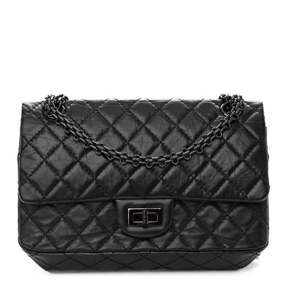 Chanel Aged Calfskin Quilted 2.55 Reissue 225 Flap So Black 1 of 10