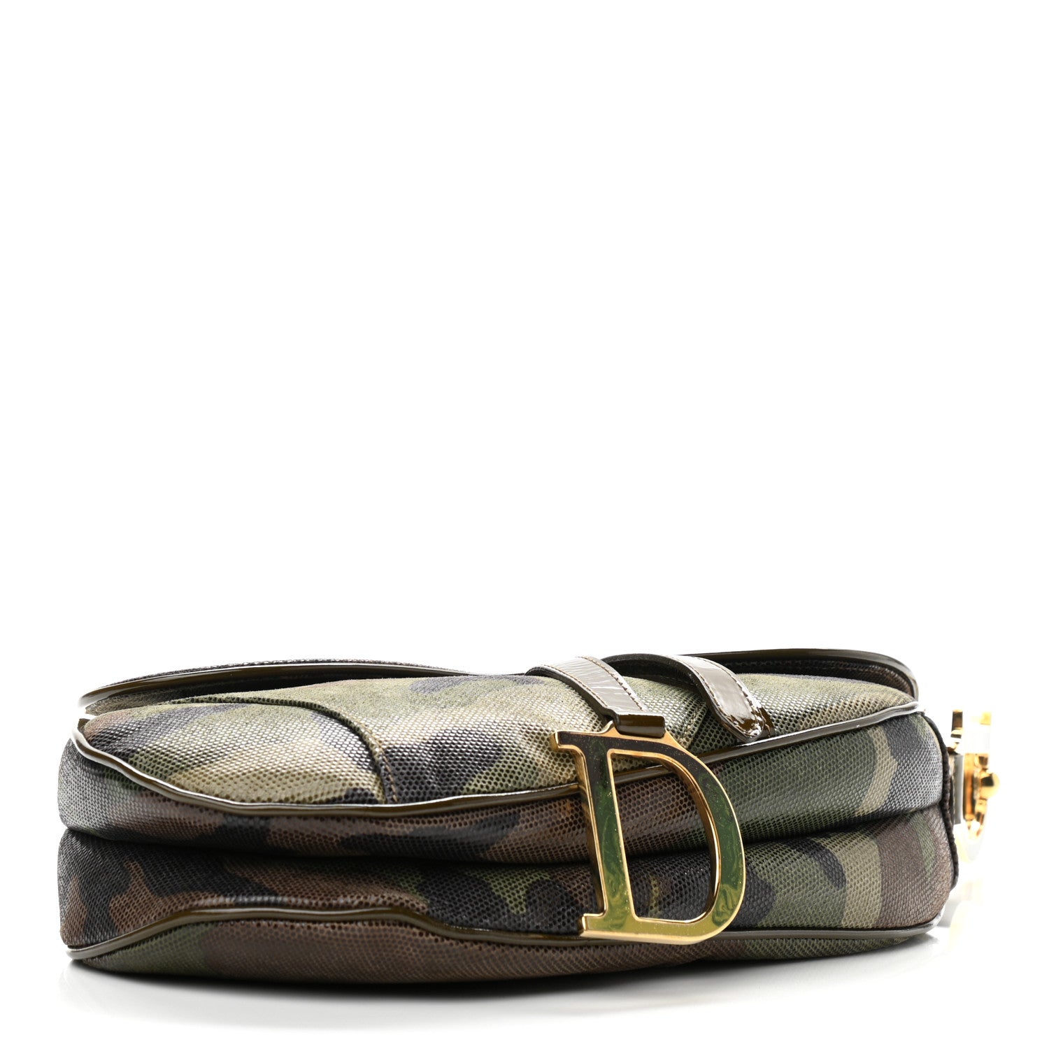 Christian Dior Pixelated Calfskin Camouflage Saddle Bag 3 of 10