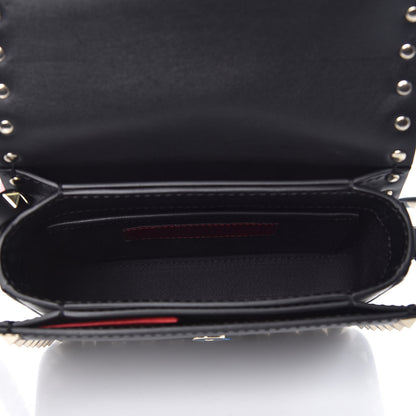 Valentino Garavani Vitello Rockstud Flap Crossbody Bag Black 5 of 8