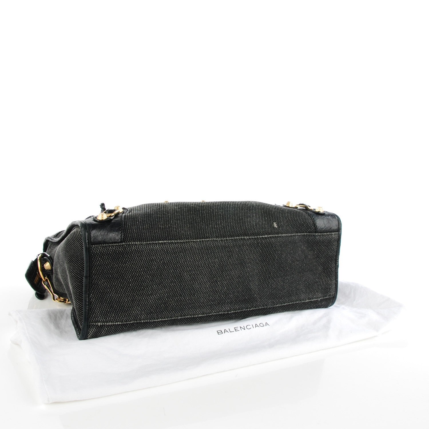 Balenciaga Agneau Canvas Giant 12 Gold Hardware City Black 5 of 9