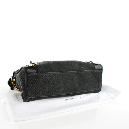 Balenciaga Agneau Canvas Giant 12 Gold Hardware City Black 5 of 9