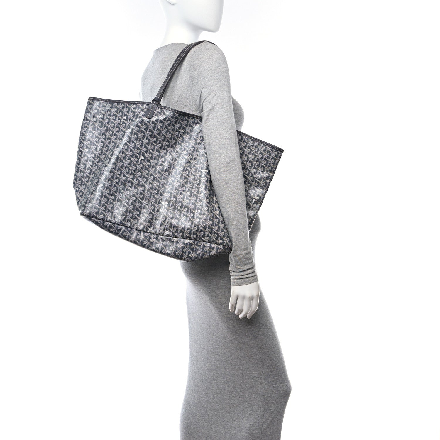 Goyard Goyardine Saint Louis GM Grey 2 of 9