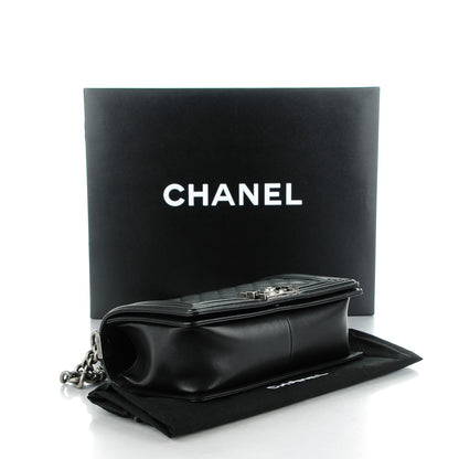 Chanel Lambskin Quilted Medium Boy Flap Black 4 of 8