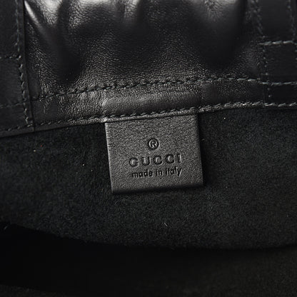 Gucci Calfskin Logo Drawstring Backpack Black 6 of 9