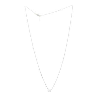 Cartier 18K White Gold Diamond .23ct C De Cartier Pendant Necklace 2 of 5