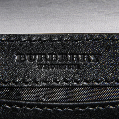 Burberry Metallic Calfskin Bow Detail Berkeley Crossbody Petrol Blue 6 of 9
