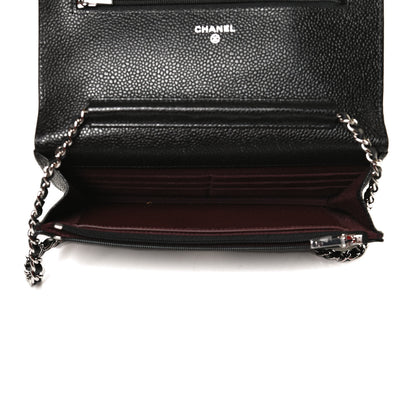 Chanel Caviar Quilted Wallet On Chain WOC Black 5 of 13