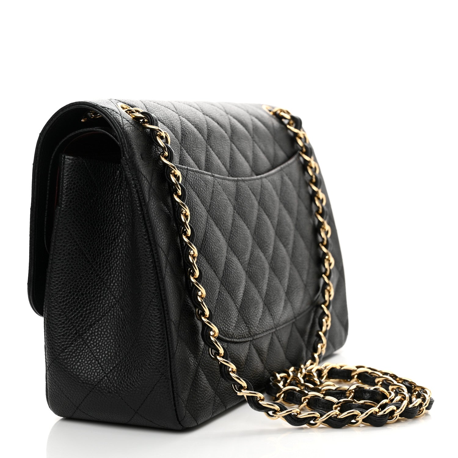 Chanel Caviar Quilted Jumbo Double Flap Black 3 of 18