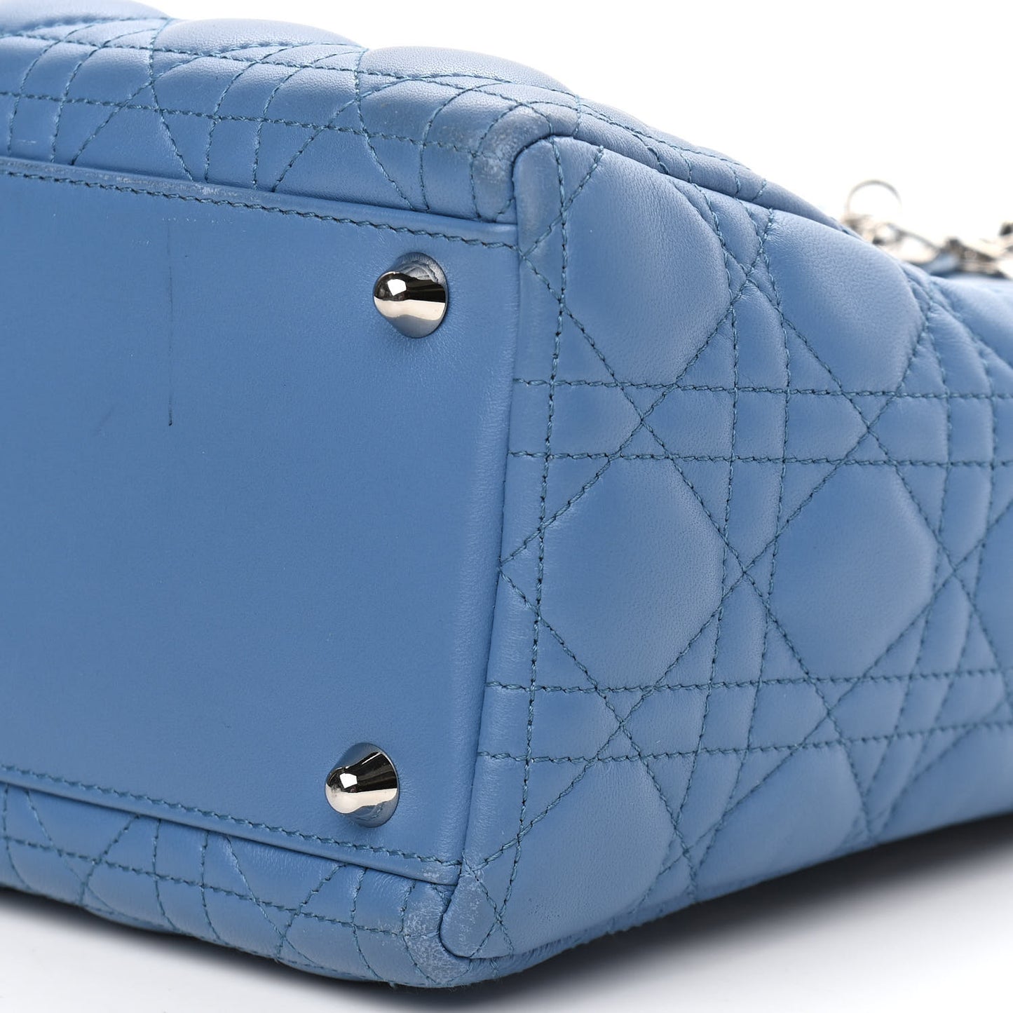 Lambskin Cannage Large Lady Dior Denim