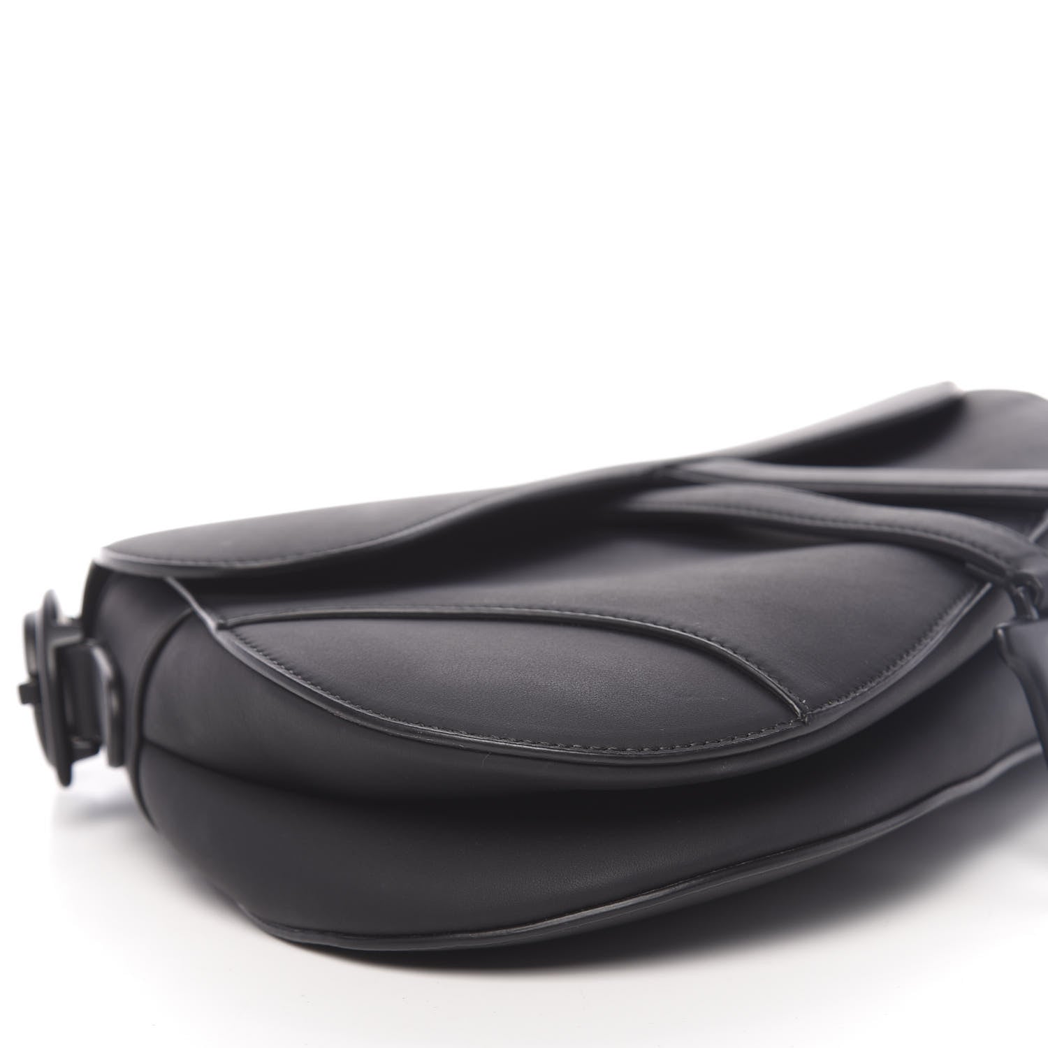Christian Dior Ultra Matte Calfskin Saddle Bag Black 10 of 13