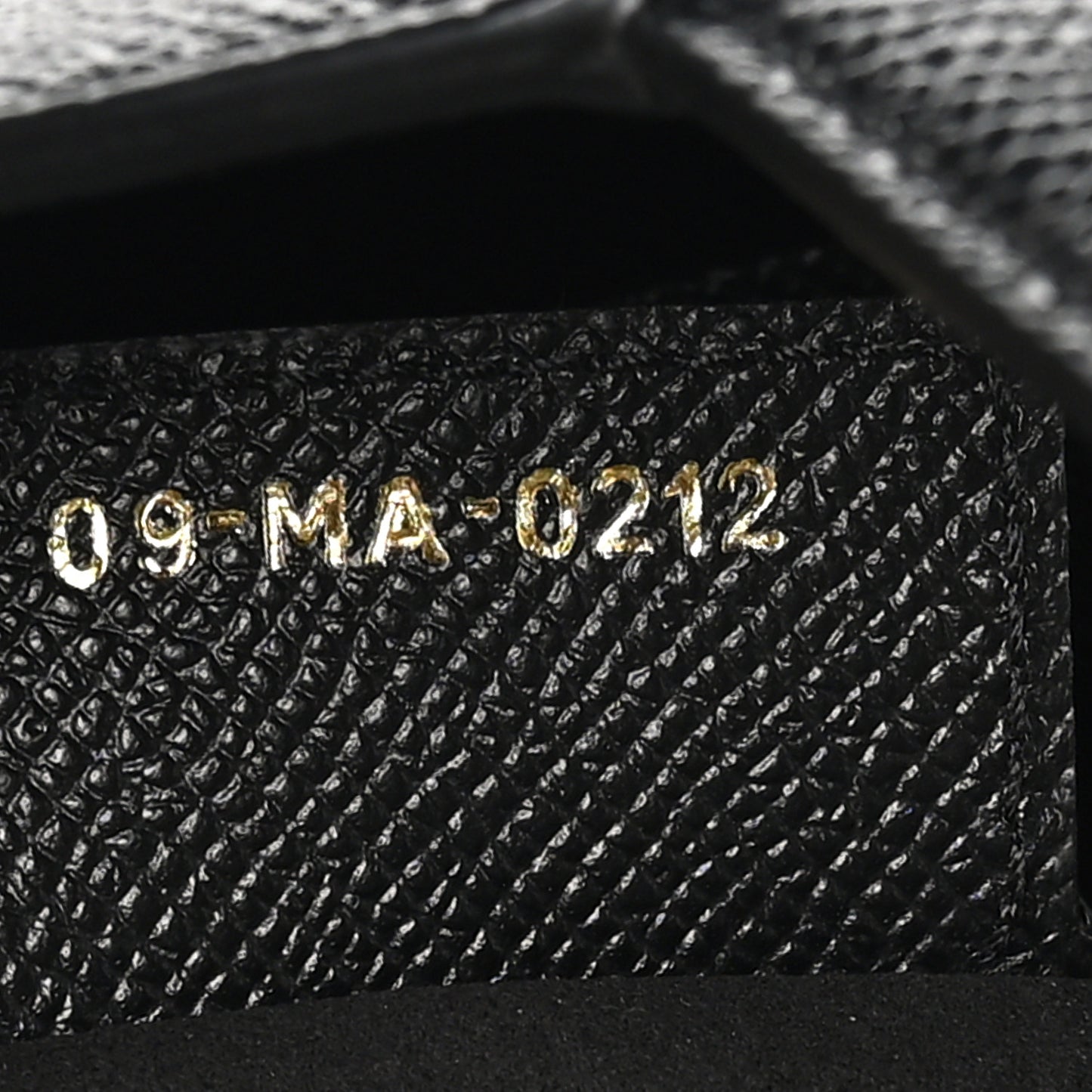 Grained Calfskin Saddle Bag Black