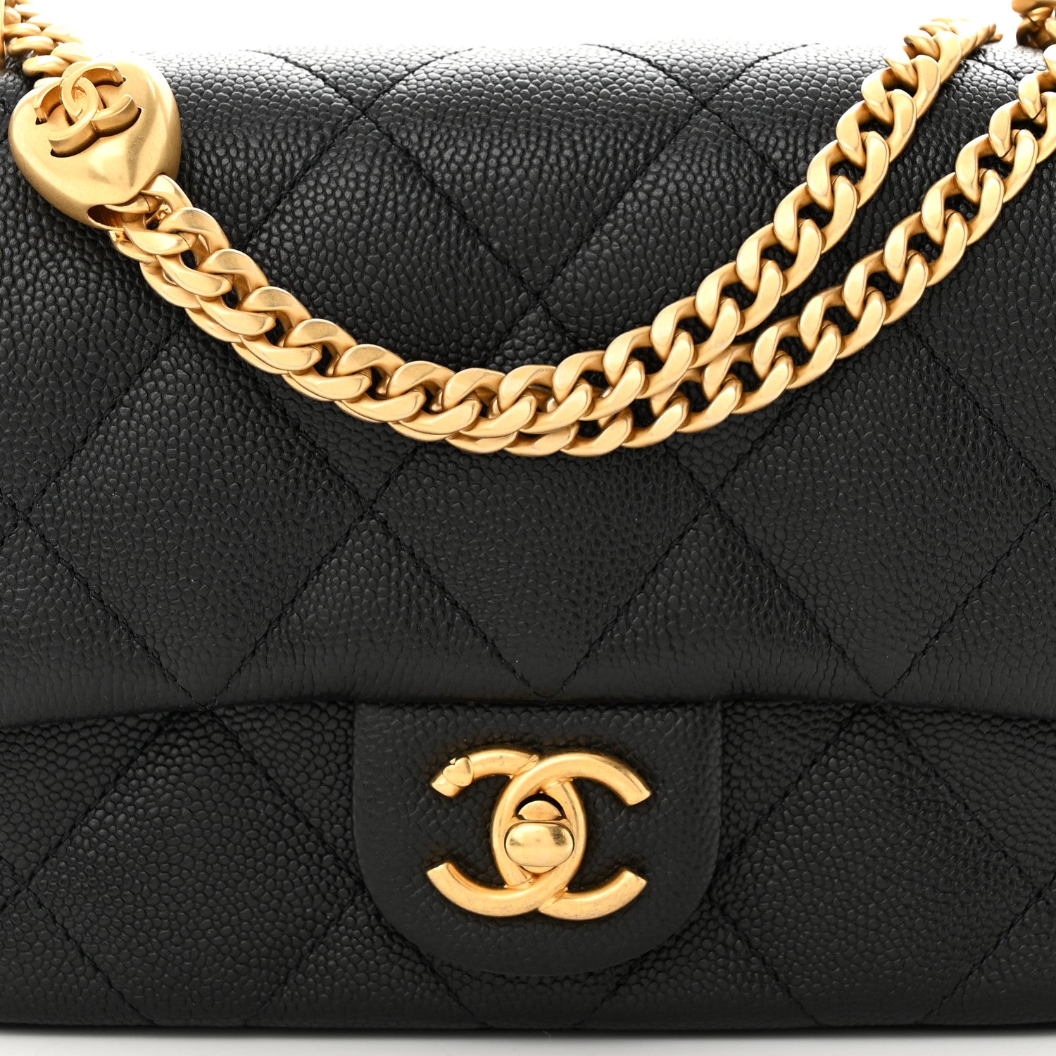 Chanel Caviar Quilted Mini Sweetheart Flap Black 8 of 11
