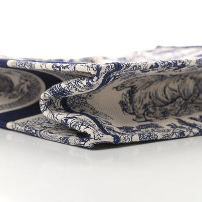 Christian Dior Canvas Embroidered Medium Dioriviera Toile De Jouy Book Tote Blue 9 of 11