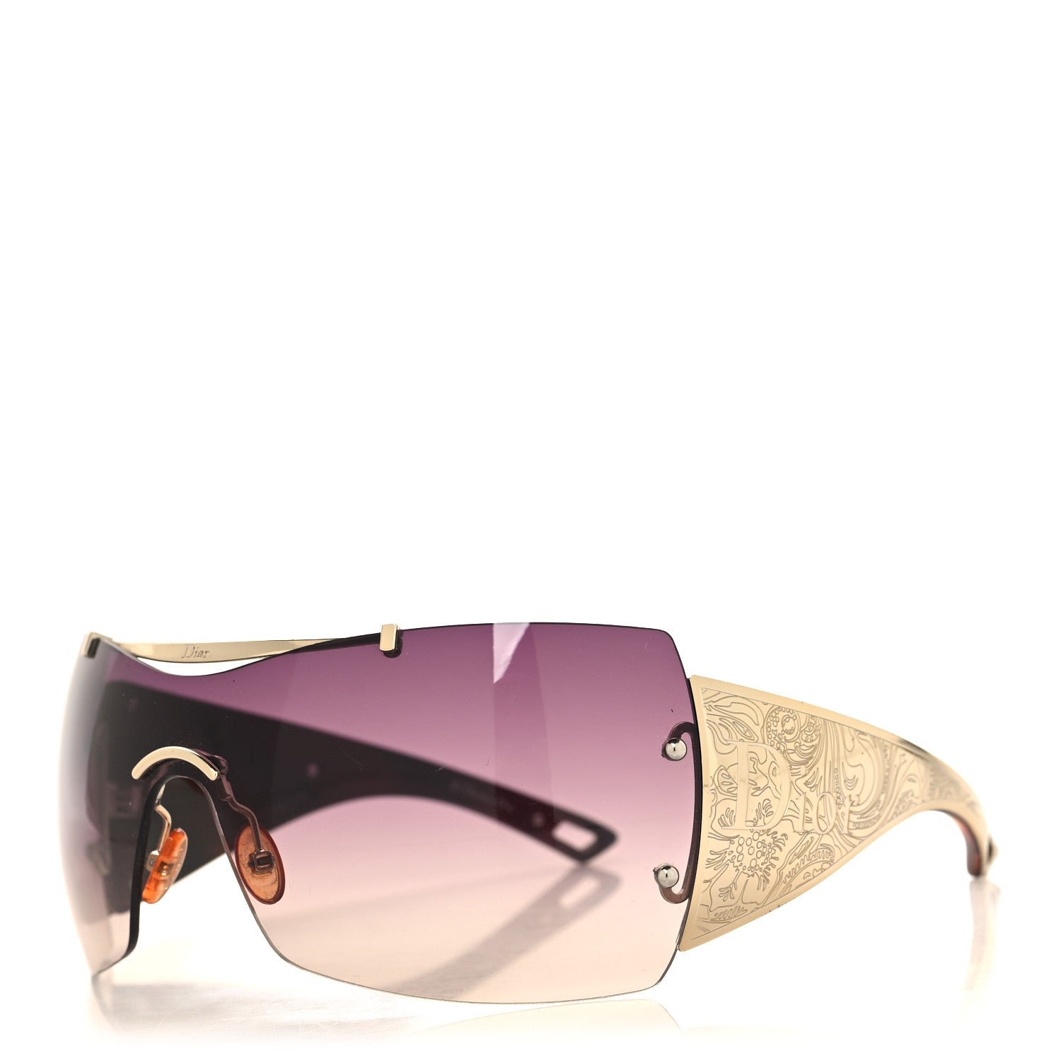 Christian Dior Western Sunglasses Gold 1 of 7