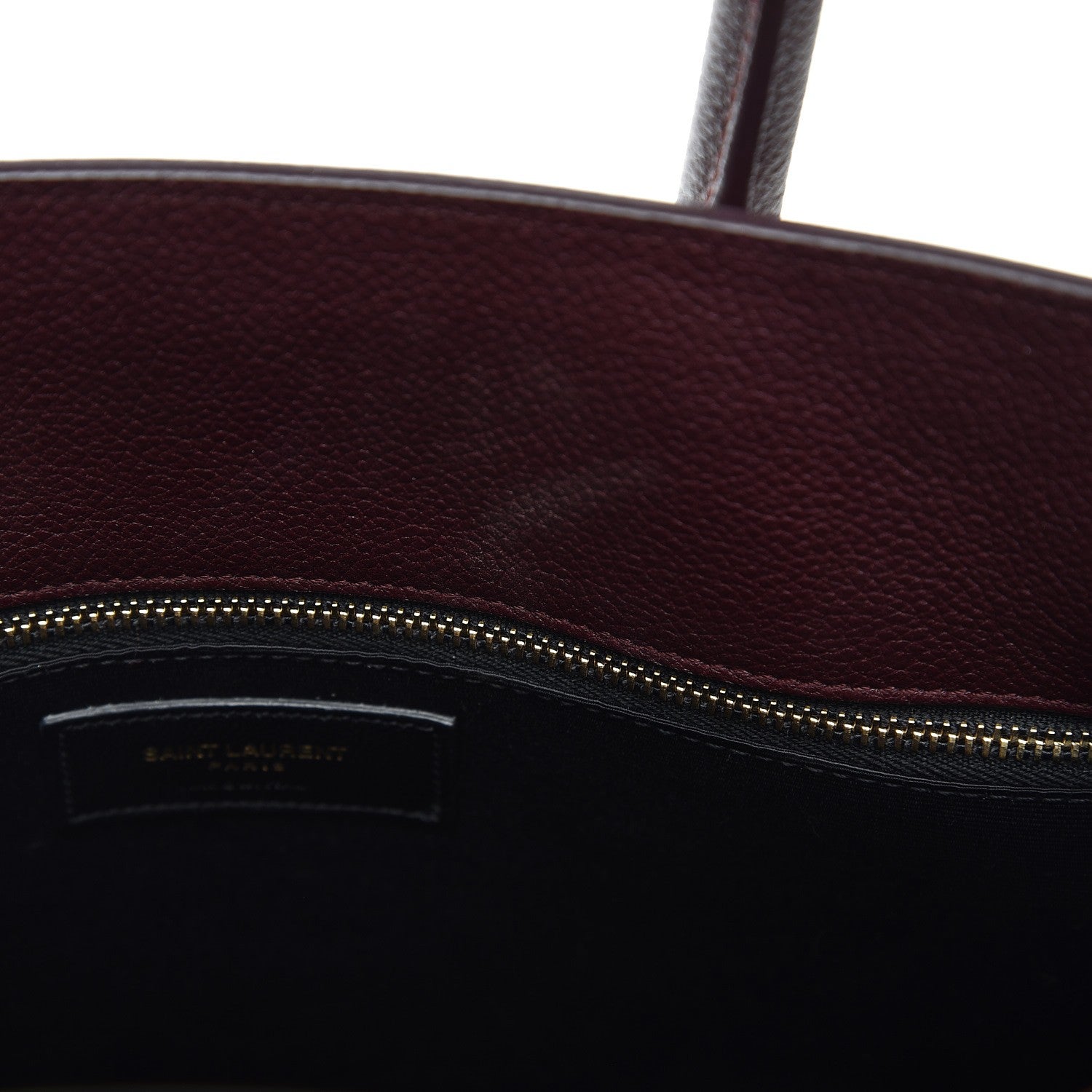 Saint Laurent Grained Calfskin Small Sac De Jour Amaranto 10 of 10