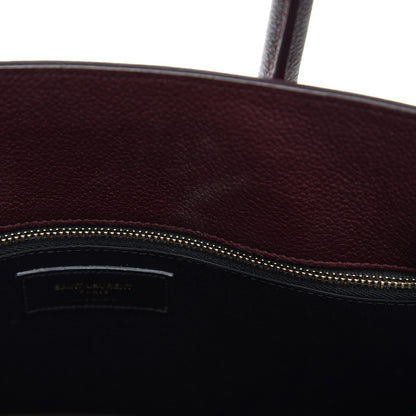 Saint Laurent Grained Calfskin Small Sac De Jour Amaranto 10 of 10