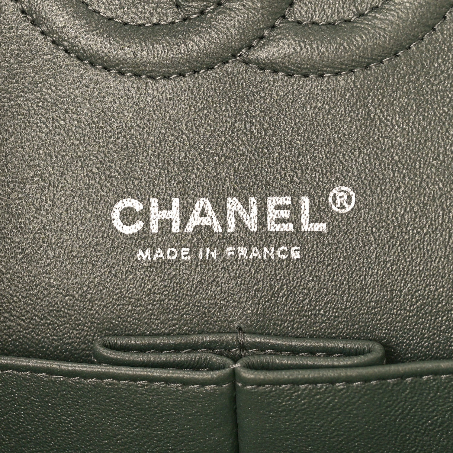 Chanel Iridescent Lambskin Quilted Medium Double Flap Charcoal Grey 6 of 11
