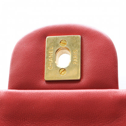 Chanel Lambskin Quilted Cruise Charm Medium Flap Red 6 of 9