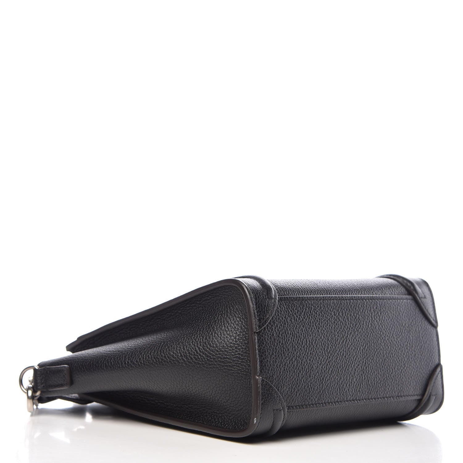 Celine Drummed Calfskin Nano Luggage Black 4 of 10