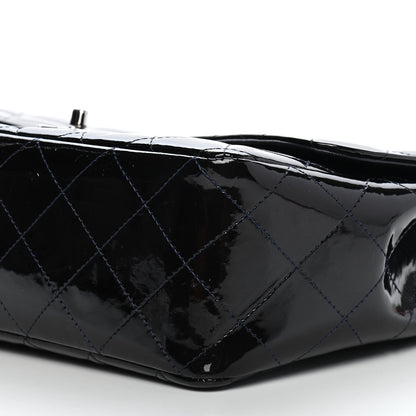 Chanel Patent Quilted Mobile Art Jumbo Single Flap Navy 5 of 13