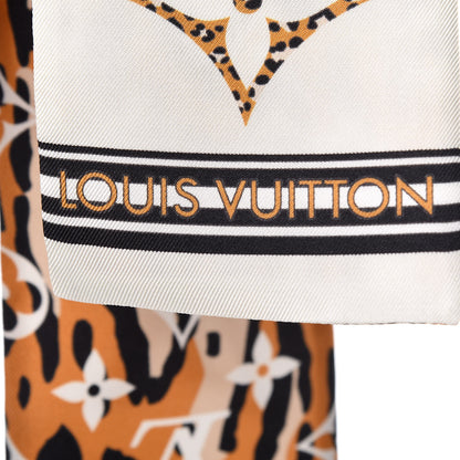 Louis Vuitton Silk Monogram Giant Jungle Bandeau Ivory 5 of 5