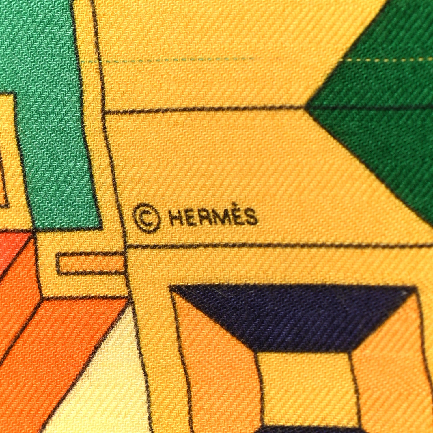 Hermes Cashmere Silk Le Fil D'Ariane Shawl 140 3 of 8