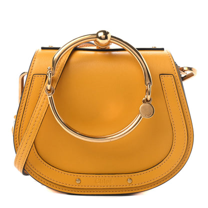 Chloe Calfskin Suede Small Nile Bracelet Bag Dark Ochre 1 of 4