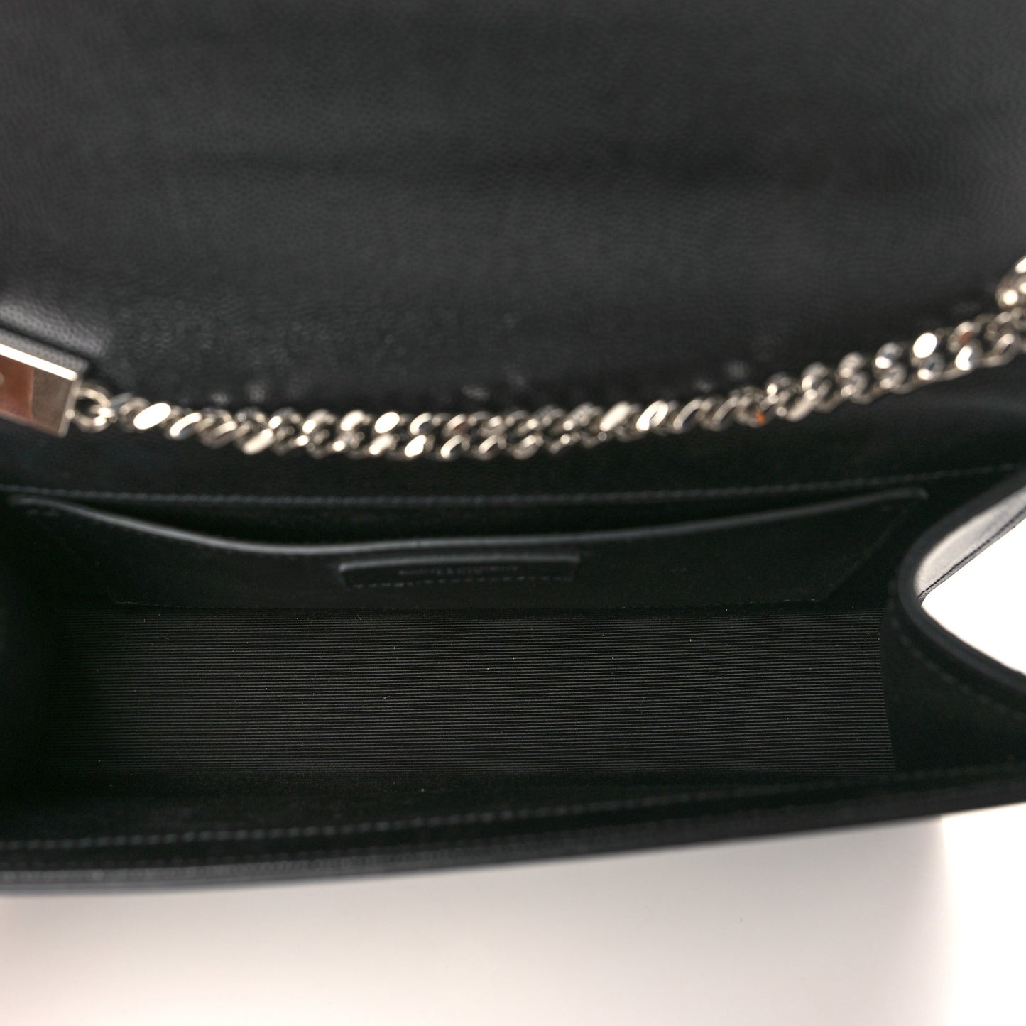 Grain De Poudre Medium Classic Monogram Kate Satchel Black