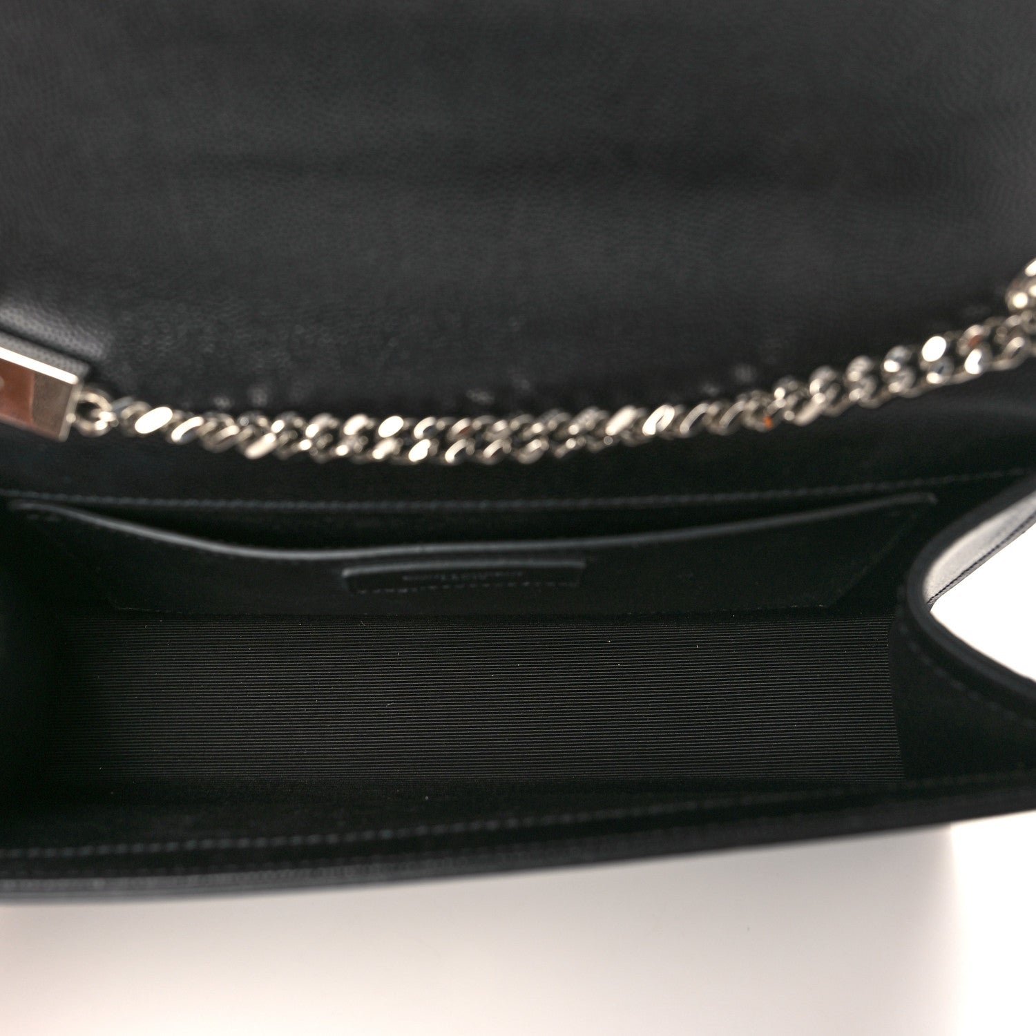 Saint Laurent Grain De Poudre Medium Classic Monogram Kate Satchel Black 5 of 9