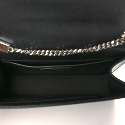 Saint Laurent Grain De Poudre Medium Classic Monogram Kate Satchel Black 5 of 9