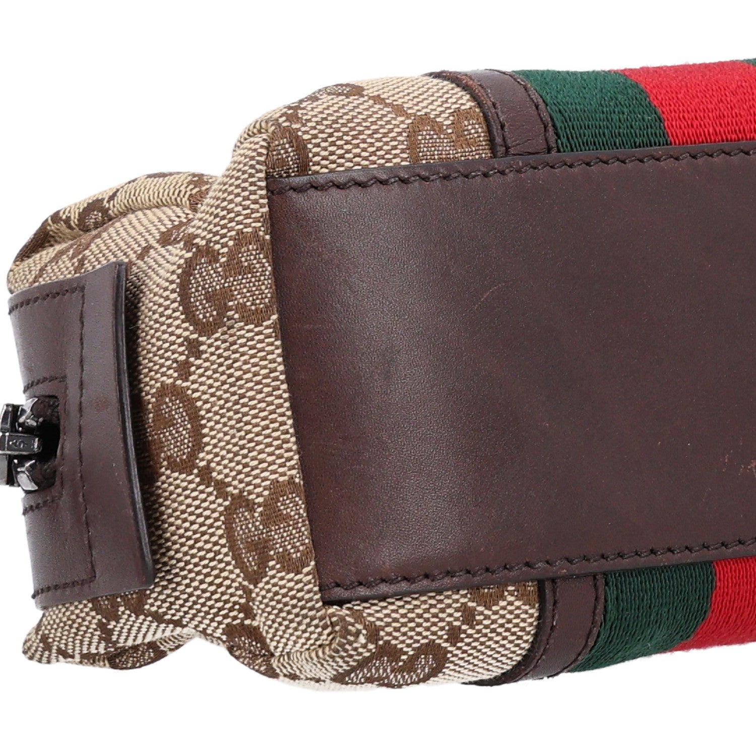 Gucci Monogram Web Small Cosmetic Case Dark Brown 9 of 10