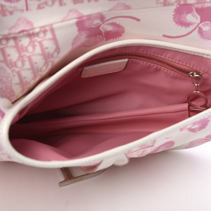 Christian Dior Monogram Floral Saddle Bag Pink 5 of 18