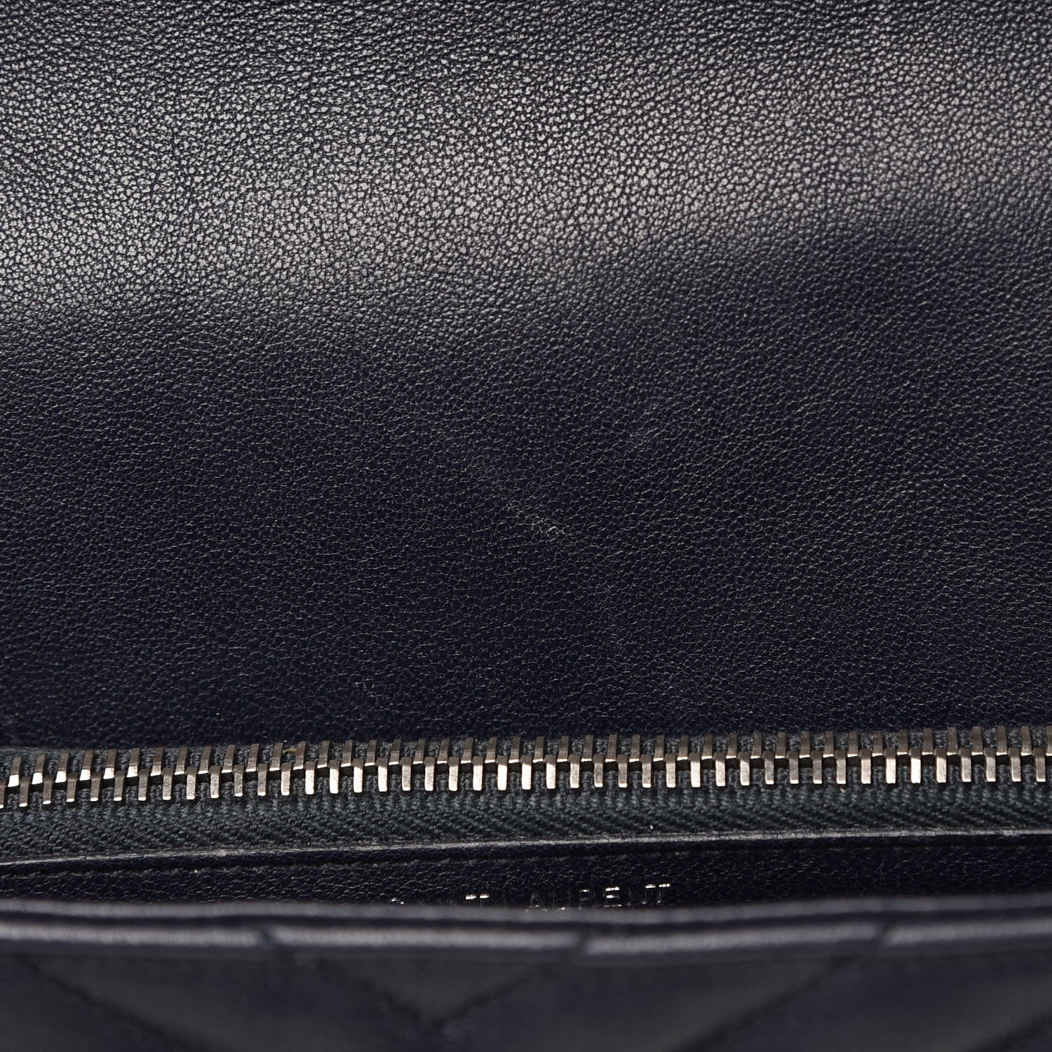Saint Laurent Sheepskin Matelasse Chevron Monogram Medium College Bag Deep Marine 17 of 27