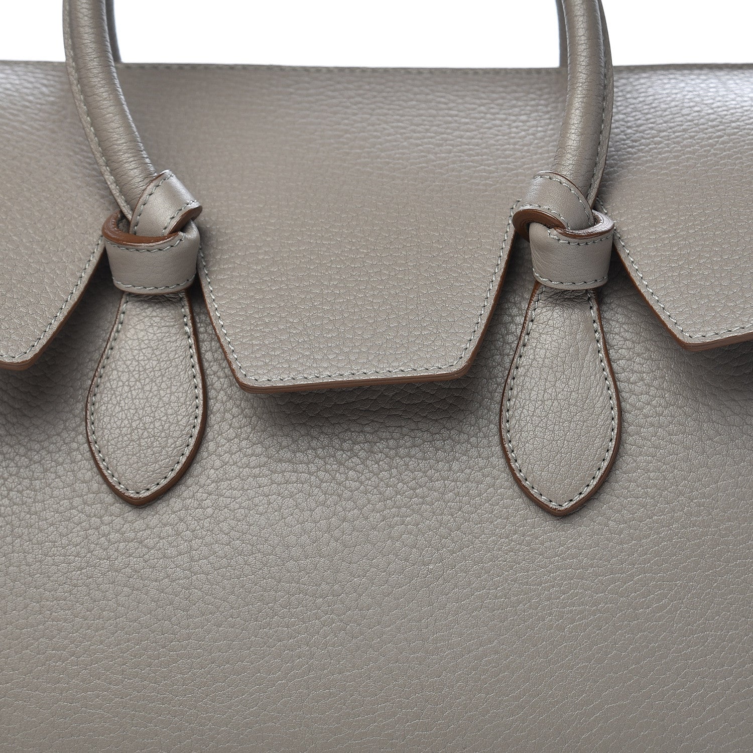 Celine Crisped Calfskin Mini Tie Knot Tote Medium Grey 15 of 15