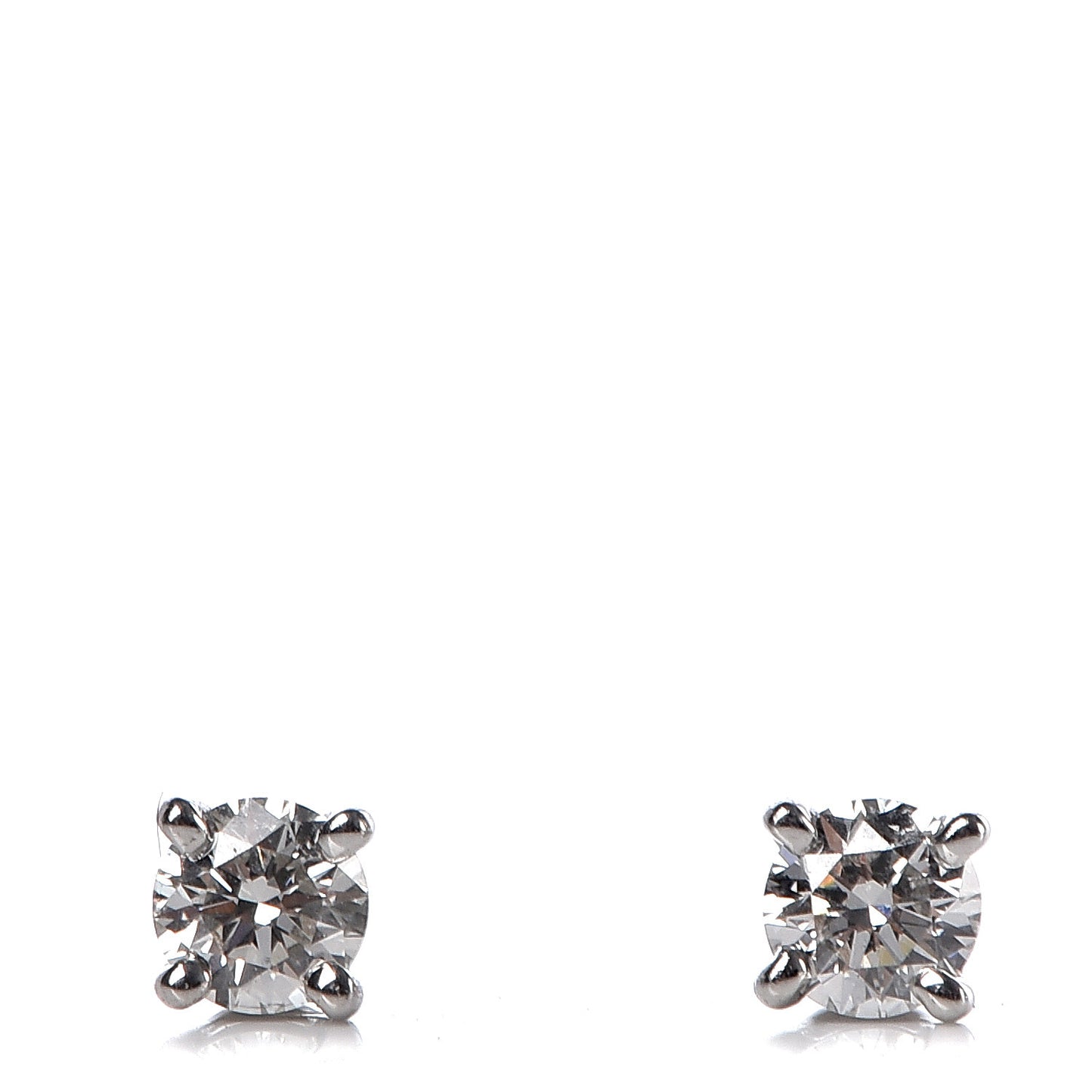Platinum Diamond .22ctw Solitaire Earrings