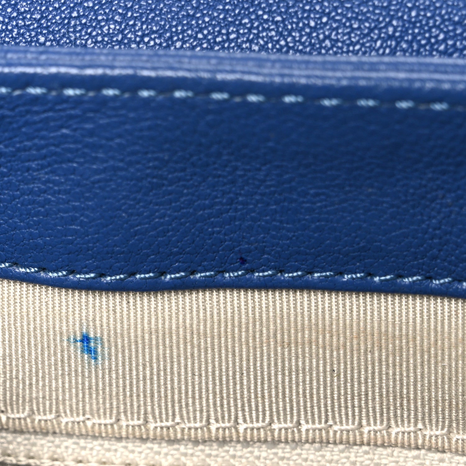 Chanel Washed Lambskin Quilted Medium Chain Around Messenger Blue 11 of 11