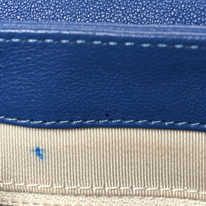 Chanel Washed Lambskin Quilted Medium Chain Around Messenger Blue 11 of 11