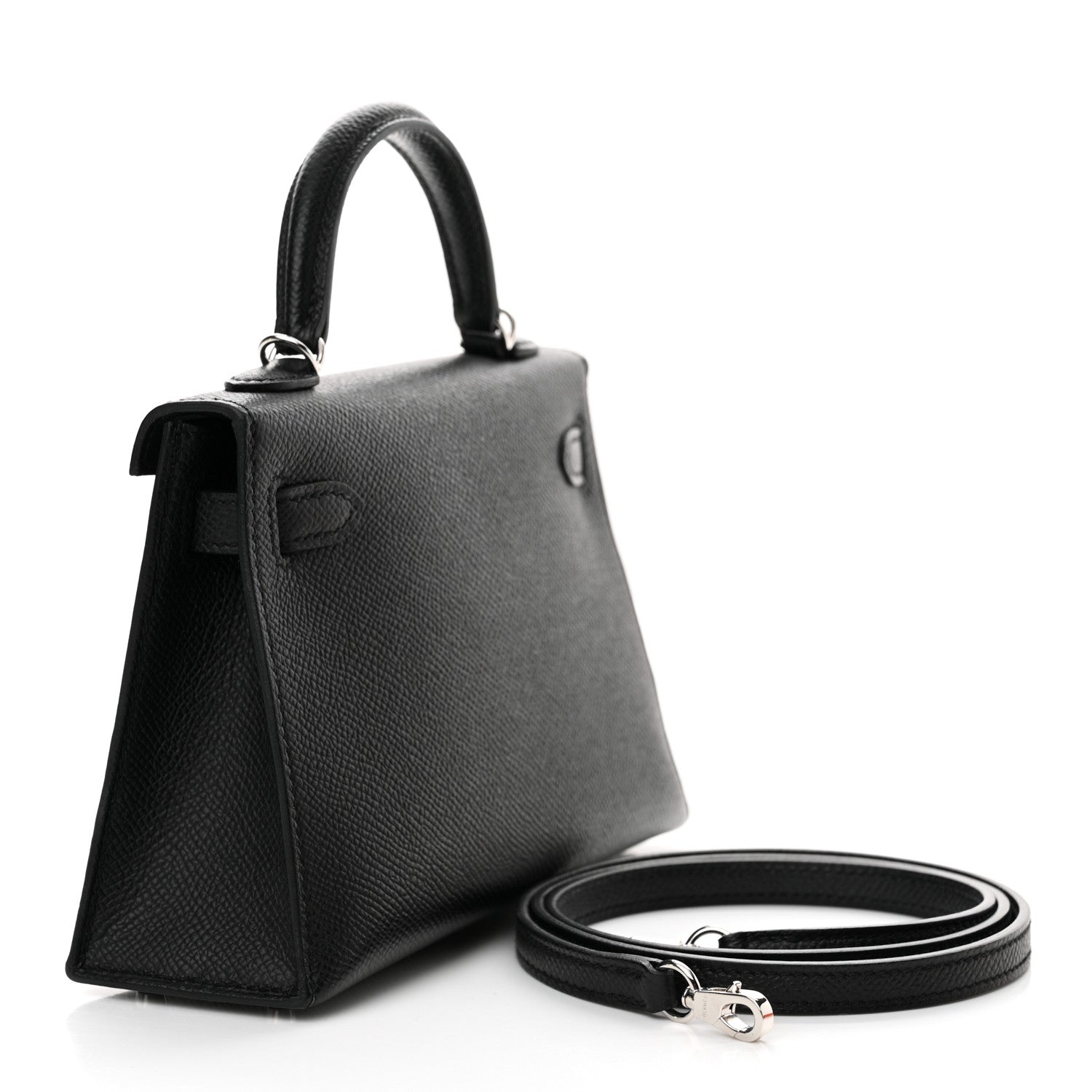 Hermes Epsom Mini Kelly Sellier 20 Black 3 of 13