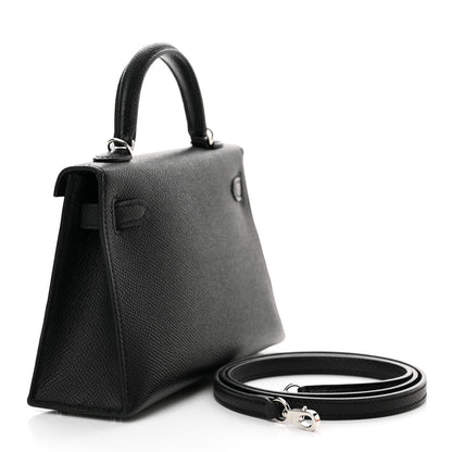 Hermes Epsom Mini Kelly Sellier 20 Black 3 of 13