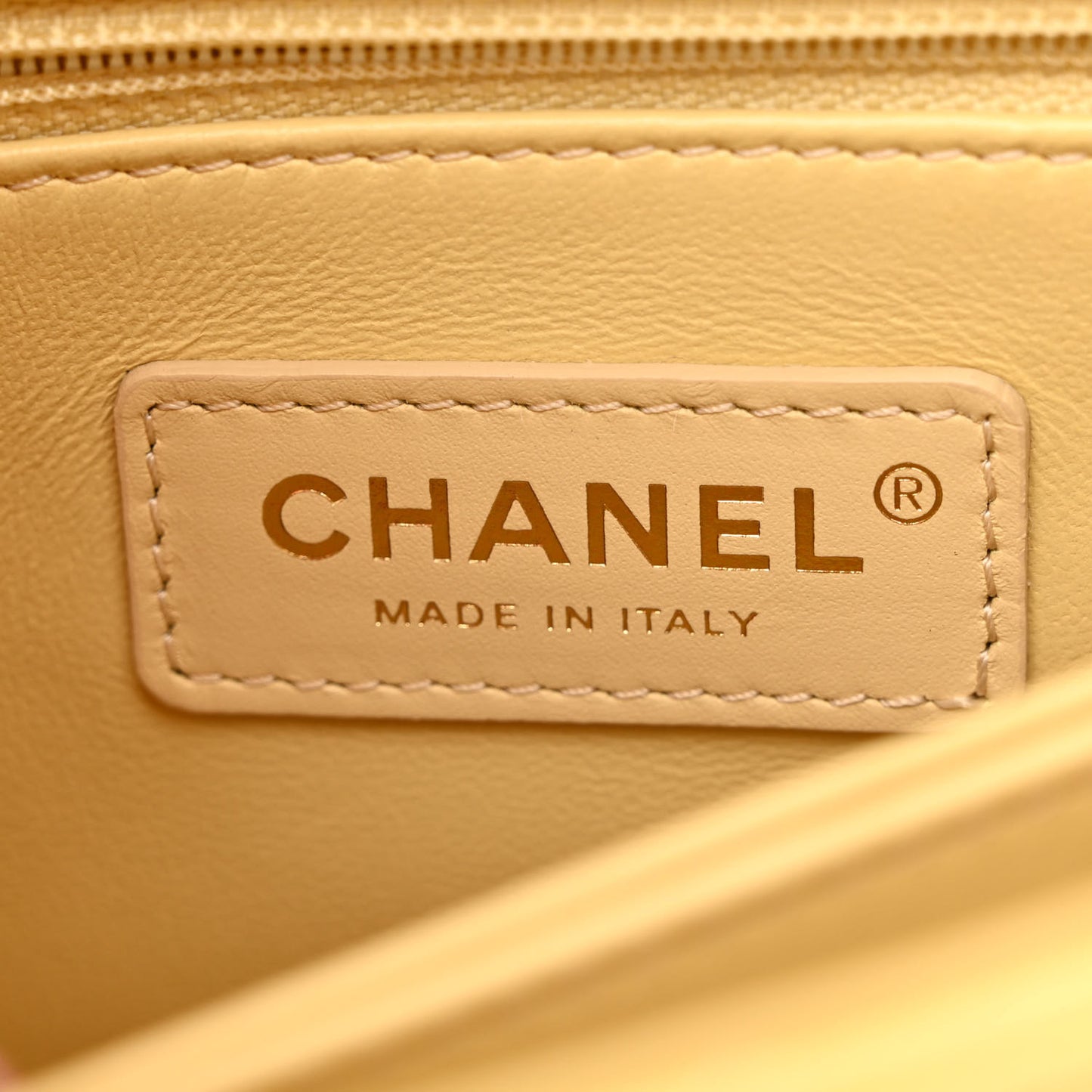 Caviar Quilted Mini Coco Handle Flap Yellow