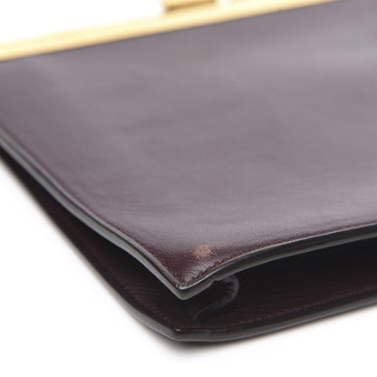 Celine Smooth Calfskin Mini Clasp Bag Bordeaux 8 of 10