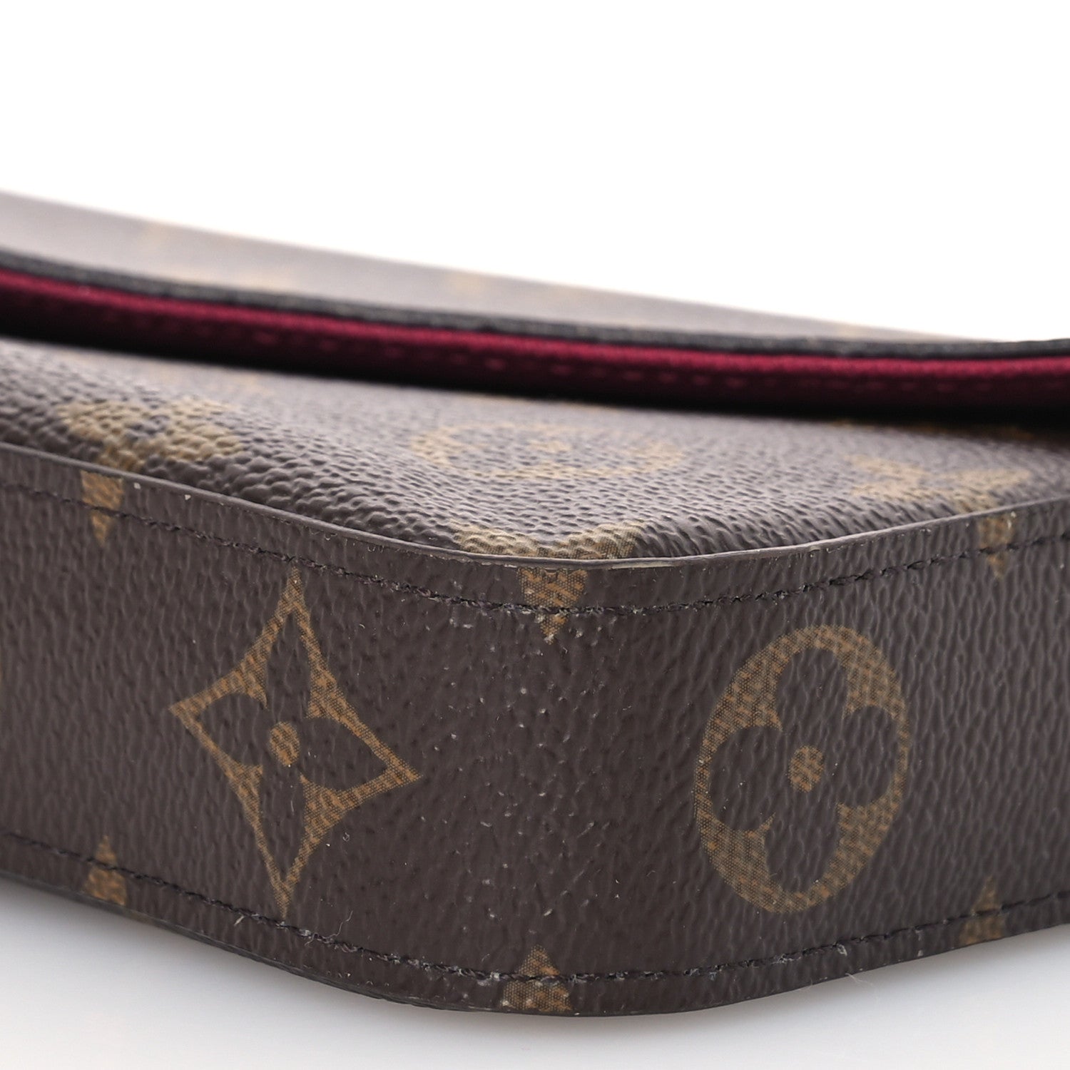 Louis Vuitton Monogram Pochette Felicie Chain Wallet Fuchsia 13 of 16