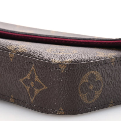 Louis Vuitton Monogram Pochette Felicie Chain Wallet Fuchsia 13 of 16