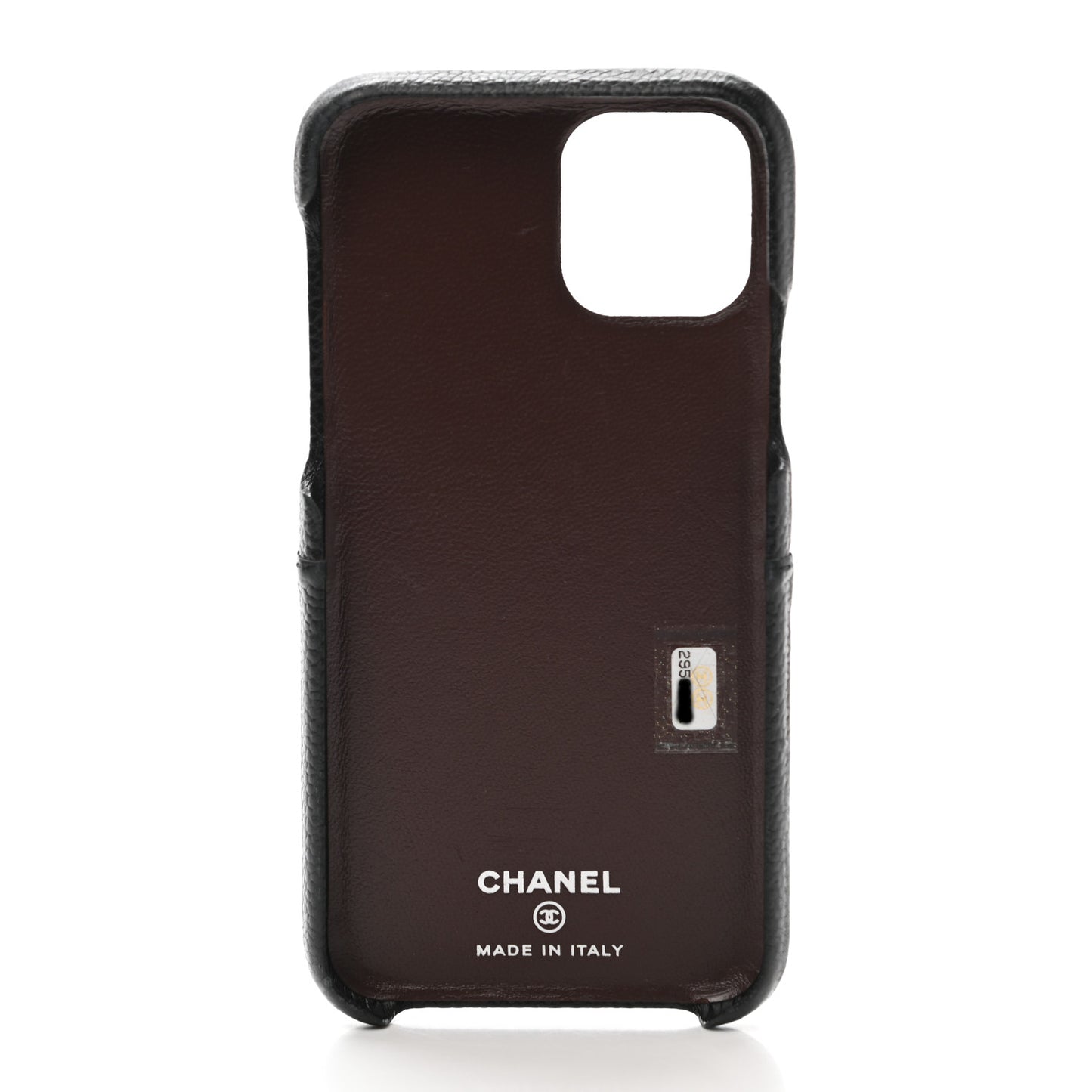 Grained Lambskin Quilted iPhone XI Pro Coco Tech Case Black