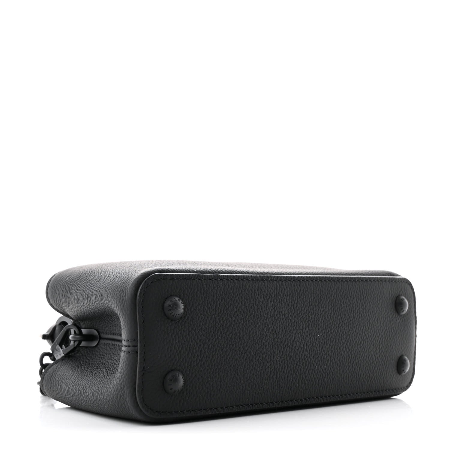 Louis Vuitton Matte Taurillon Capucines East West Mini All Black 4 of 11