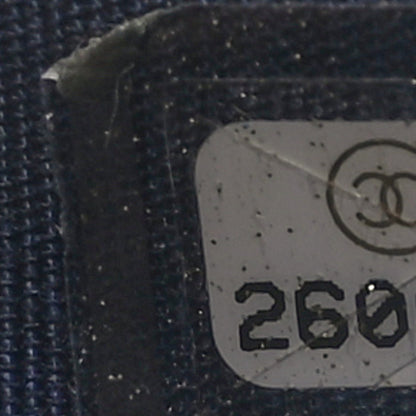 Chanel Caviar Quilted Medium Boy Flap Wallet Navy Blue 8 of 8