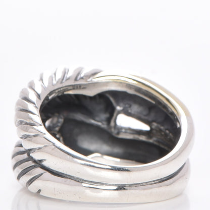 David Yurman Sterling Silver 14K Gold Large Infinity Ring 48 4.5 3 of 5